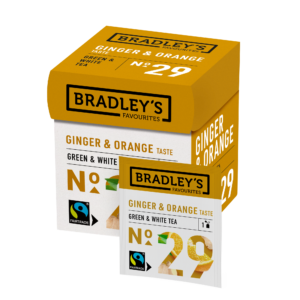 Bradleys Favourites NO. 29 Green/White Tea Ginger & Orange fairtrade