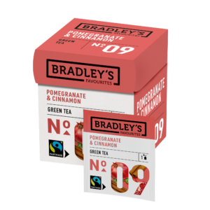 Bradleys Favourites Thee NO. 09 Green Tea Pomegranate & Cinnamon fairtrade
